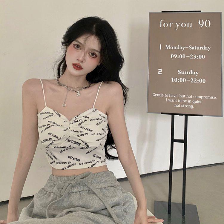 Damen Sweat T-Shirts Ärmellose Sling Tops für Mädchen Sexy Tops Tanktops Lässige Weste Rückenfrei Bedruckte T-Shirts