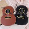Leather Guitar Pick Holder Bag Guitar Shaped Guitar Pick Clip Guitar Plectrums Bag  Classical