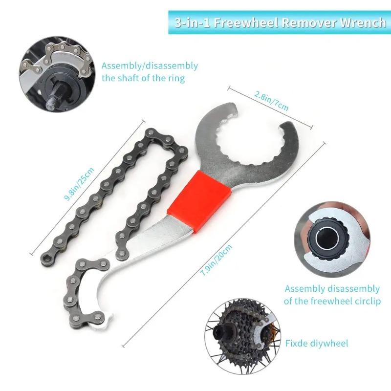 Bicycle Repair Tool Kit Chain Breaker Flywheel Remover Crank Puller Cutter Cycling Wrench MTB Road Bike Maintenance Accessories