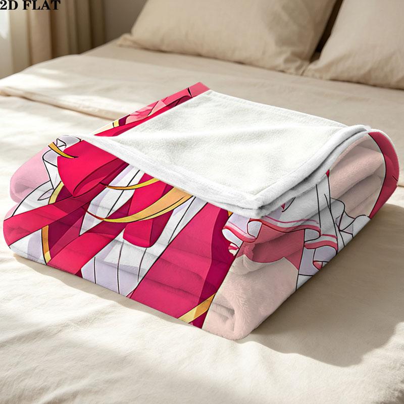 1PC Oshi No Ko Patterned Flannel Blanket Suitable For All Seasons For Home Decor Warmth And Comfort Gifts Holiday Present