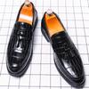British Casual Business Shoes Men  Social Loafers Men Flat Tassels Formal Leather Shoes Male Party Dress Shoes