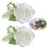 Pack of 2 Artificial Flower Curtain Clips Decorative Tiebacks Clasps Buckles Window Drape Holders Holdbacks Home Decors