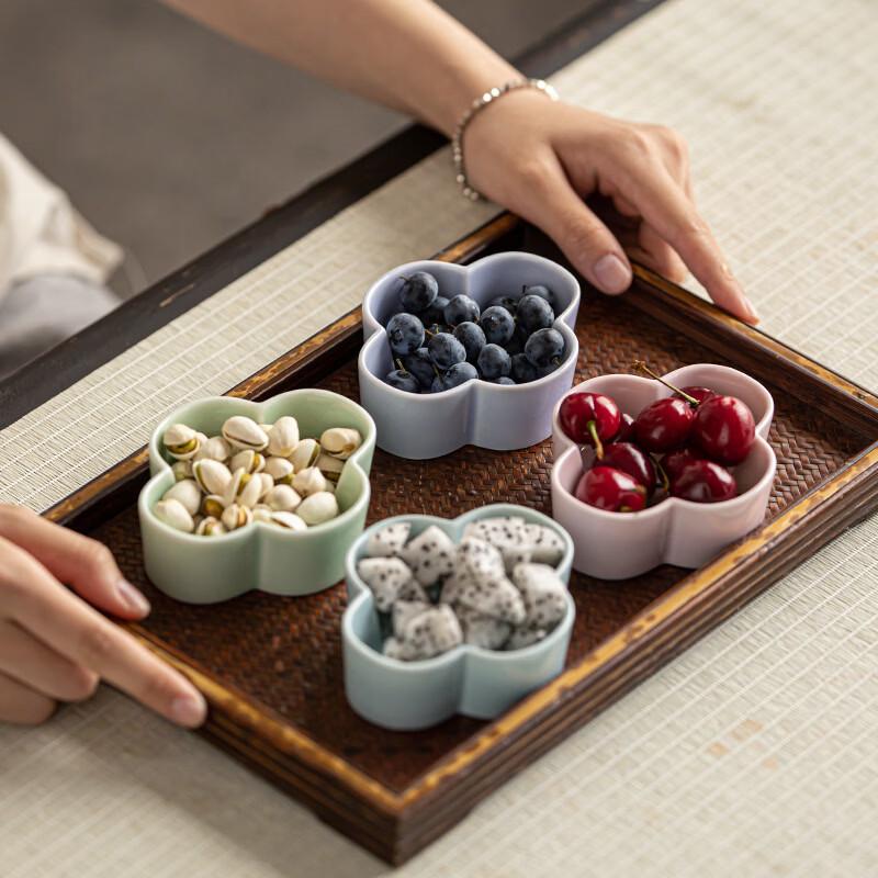 Chinesische Keramik-Schalenplatte für Snacks & Obst