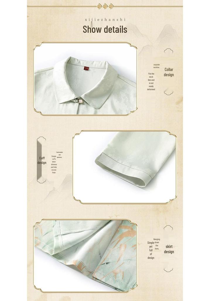 2026 New Summer Mulberry Silk Blouse for Middle-aged & Elderly Women