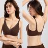 Pizzo a striscia gelatina senza ferretto, intimo push-up per seno piccolo, supporto morbido, schiena bella e sexy, chiusura posteriore, reggiseno traspirante
