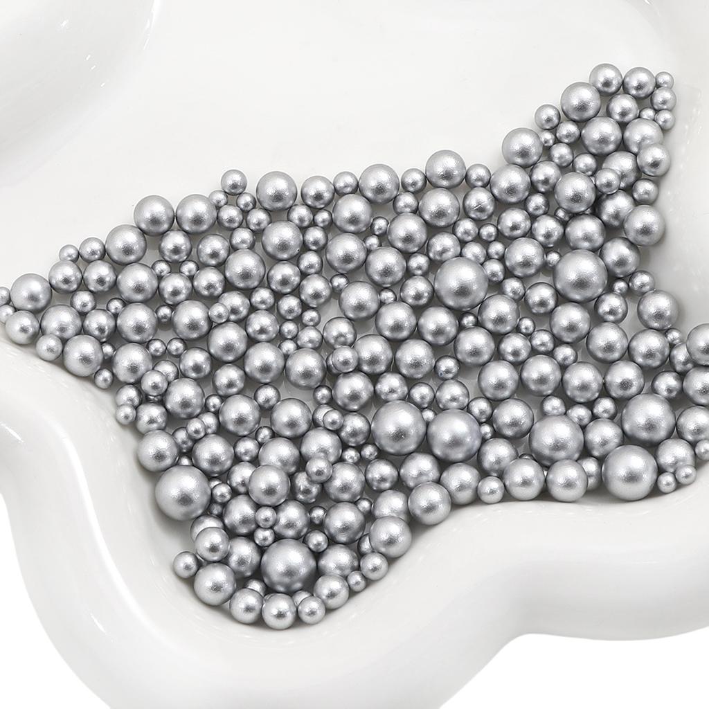 Abs Non-Porous Pearl Plated Colored Round Beads Loose Beads Beaded Handmade Diy Vanity Box Clothing Jewelry Decorative Materials