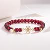 Exquisite Pomegranate Snowflake Bracelet for Women – Elegant Simple Jewelry Gift