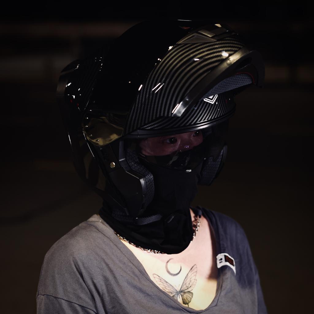 LVS Helmet Men's and Women's Full Covering Double Lens Uncovering Helmet Bluetooth Personality Summer Half Helmet Four Seasons Electric Vehicle Racing