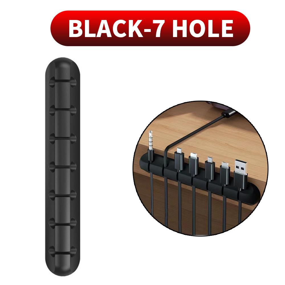 Cable Cord Wire Organizer Silicone USB Cable Winder Management Clips Self Adhesive for Mouse Keyboard Headset For iPhone Huawei