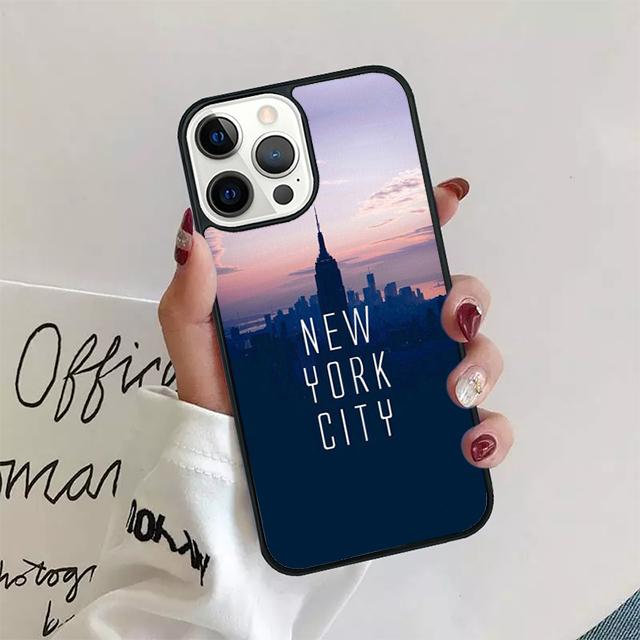 NEW YORK AMERICAN CITY Coque Shell For iPhone 17 Air 15 16e 14 13 12 Pro Max 11 Pro Max Plus Phone Case Cover