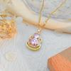 New Color Version of The Lucky Lotus Charm Necklace As A Decorative Accessory for Women in Light Luxury Style, Collar Chain