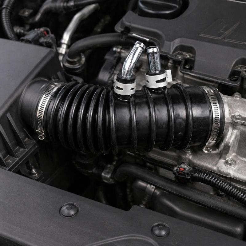 Air Intake Hose Assembly, Corrugated Rubber Hose with Metal Fittings and Clamps 1657788G00 16577-88G00 for D21 Pickup 2WD 3.0L Engine Intake System
