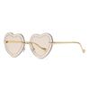 Womens Heart Shaped Sunglasses Uv400 Polarized Outdoor Fashion Accessory For Summer