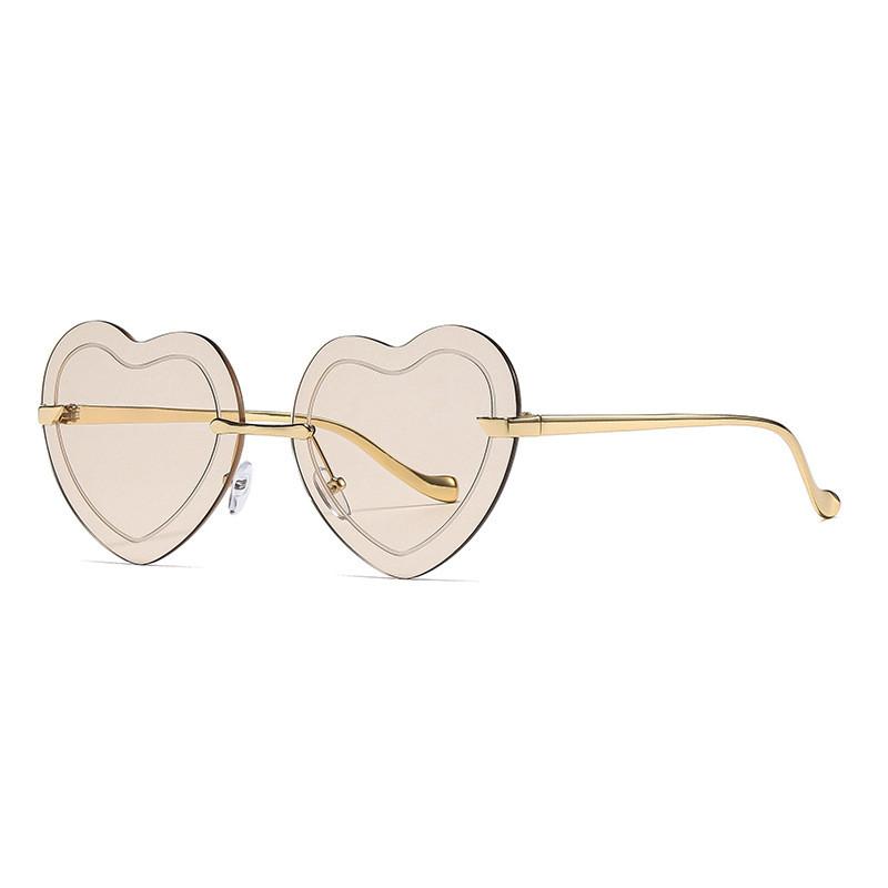 Womens Heart Shaped Sunglasses Uv400 Polarized Outdoor Fashion Accessory For Summer