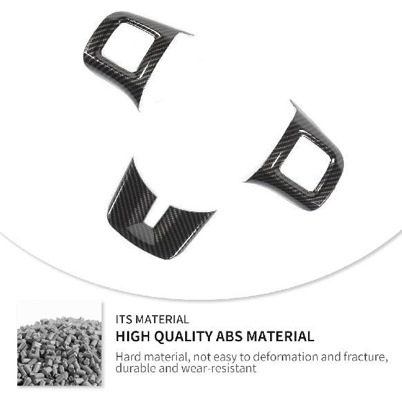 Linskip Steering Wheel Trim Compatible with Dodge Charger/Challenger/Durango/Dart 2009-2014 & Journey 2013-2022, Steering Wheel Cover for Charger