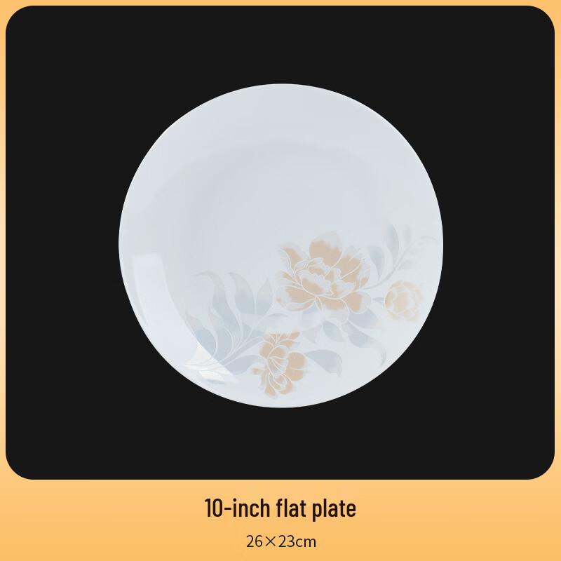 Ru Han Bone China 10-inch Flat Plate