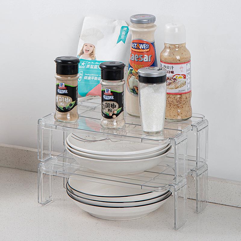 There Are Multiple Layers of Bowl Racks and Seasoning Bottle Storage Racks Inside The Refrigerator's Shelves