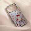 Blue cat cartoon stand suitable for Apple devices17promax Phone case iphone16Gilded14Electroplating15Hard17
