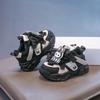 Girls Korean Style Sports Shoes Leather Waterproof Dad Shoes Children's Casual Running Shoes