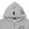 Bluetail Unisex Pocket Hooded Zip Up Melange Gray Azg3jp01mg