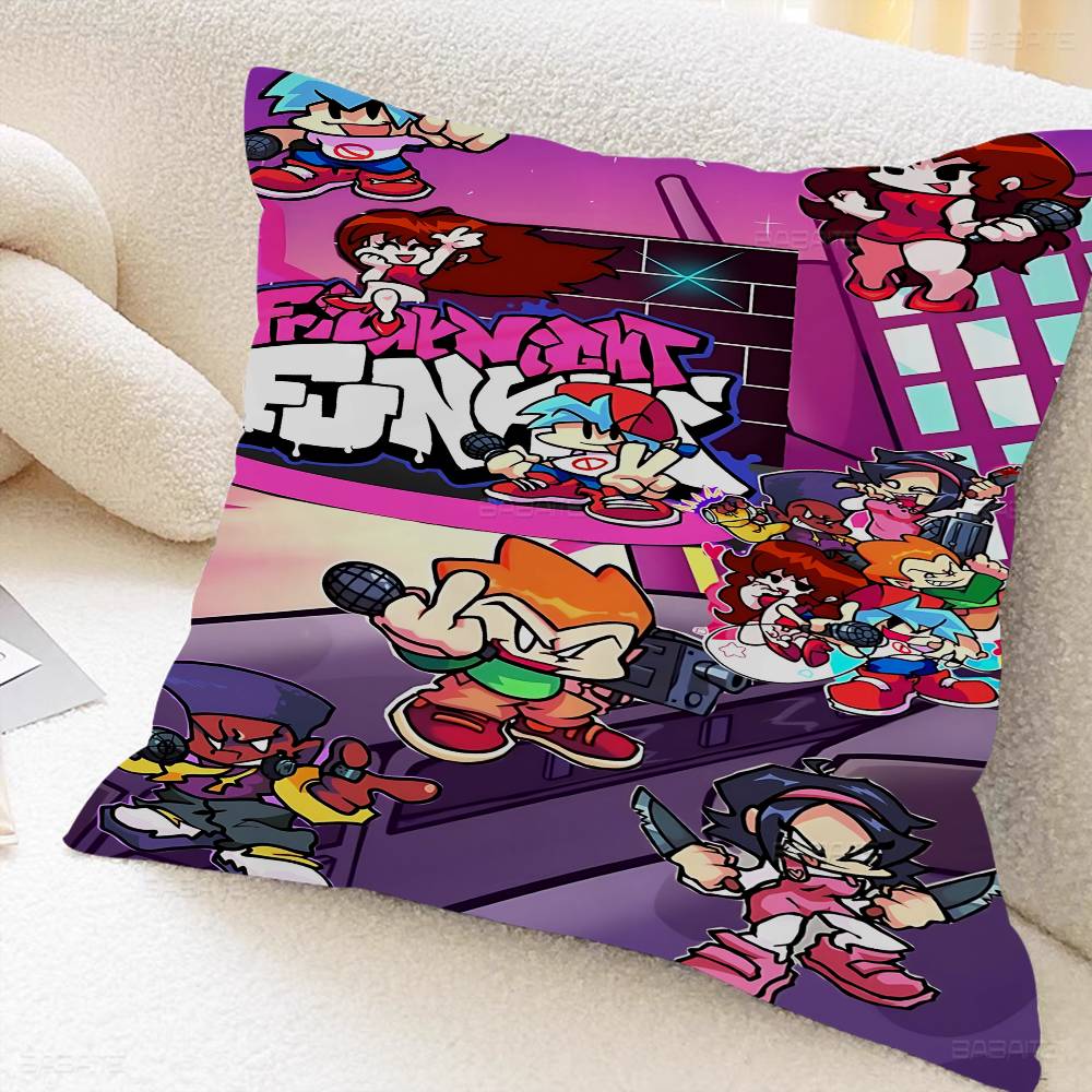Games Friday Night Funkin Cushion Cover Polyester Sofa Cushions Decorative Throw Pillows Home Decoration Pillowcover