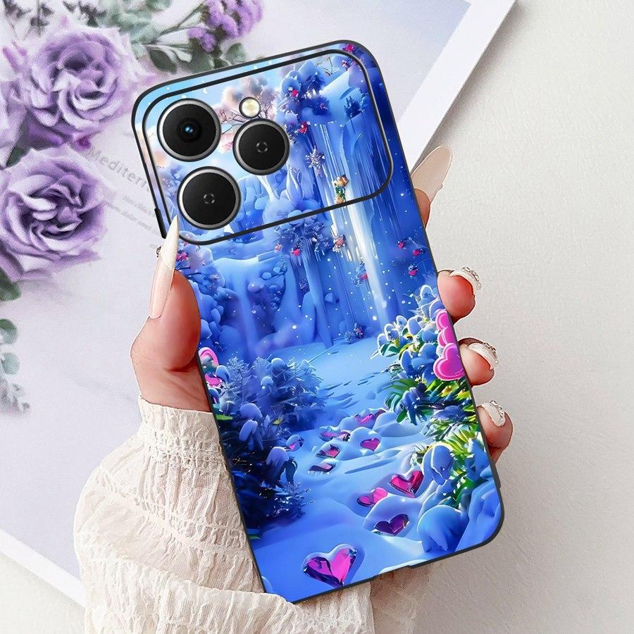 For Tecno Spark 40 Spark40 C Phone Case TPU Shell Luxury  Painted Soft Silicone Coque For Tecno Spark40C Spark 40C Back Cover