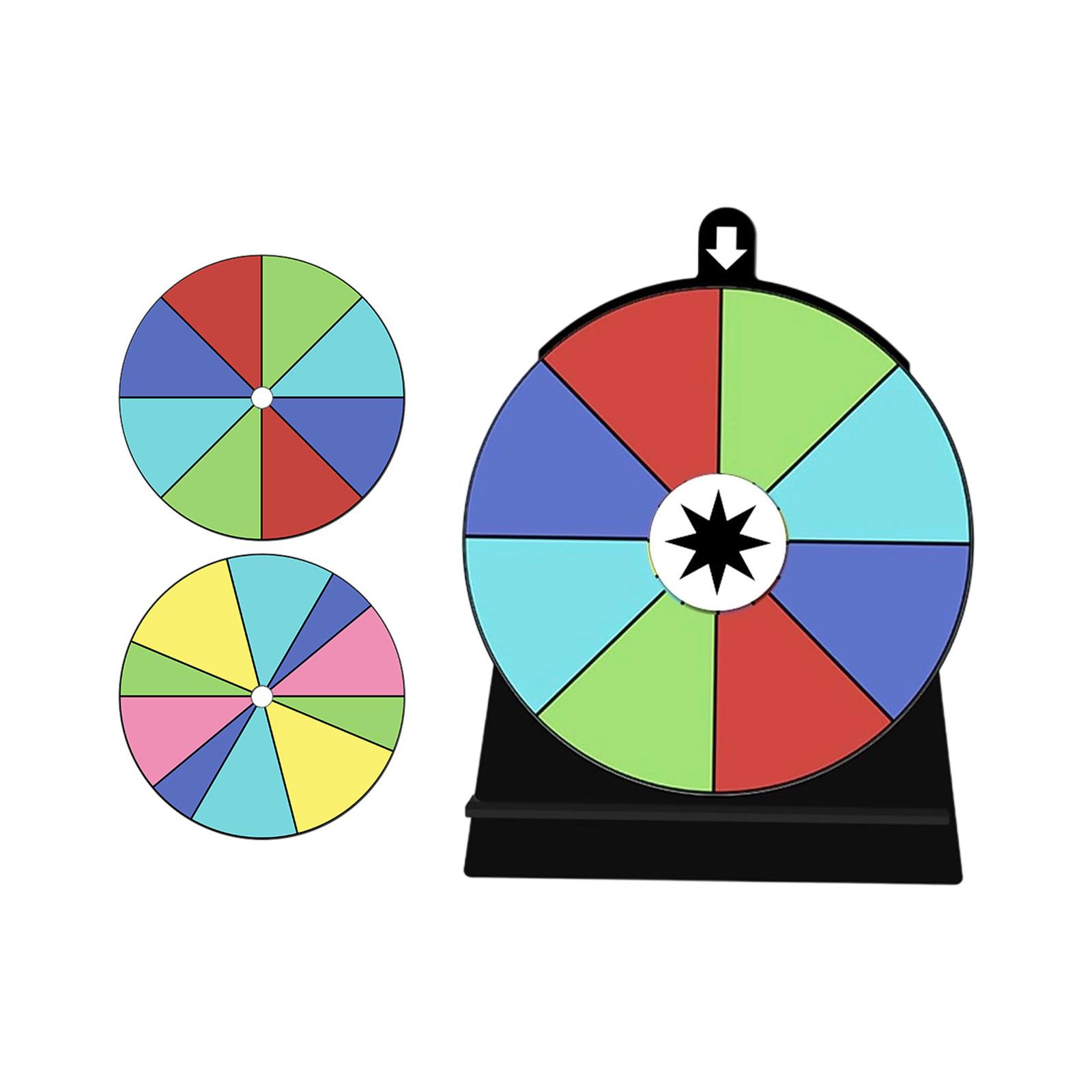 Acrylic Spin Board Erasable Prize Wheel For Prize Draws Features Frictionless And Wipeable Coating