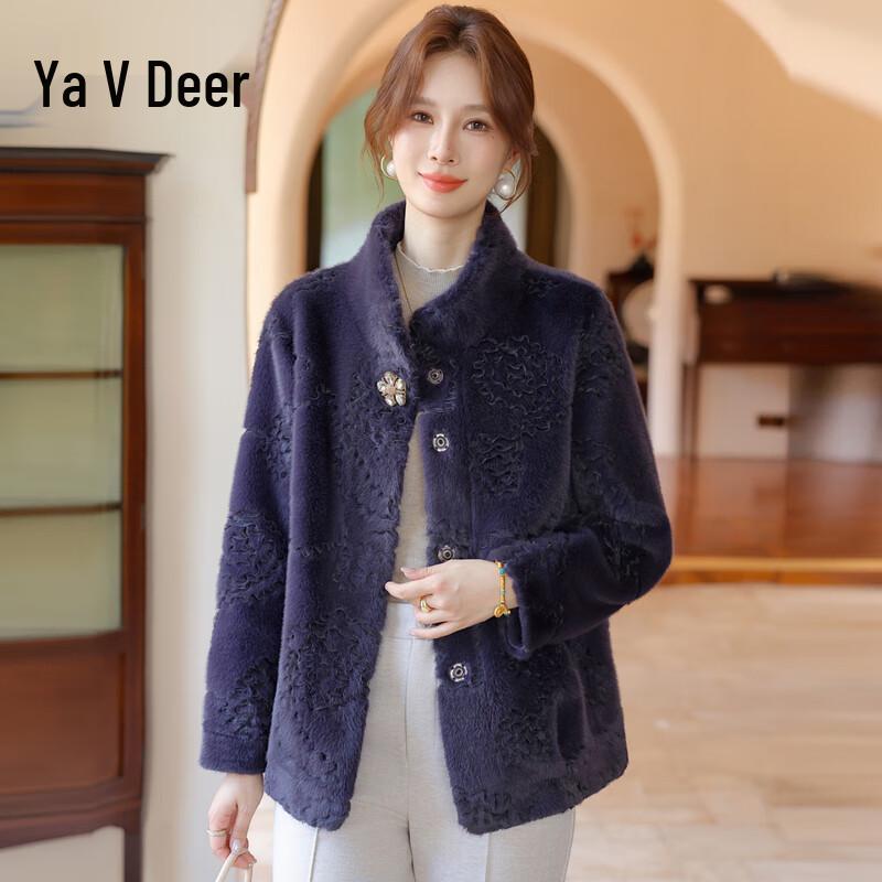 

Нове Осінньо-Зимове Хутряне Пальто з Норкового Оксамиту для Мами Yalu 3XL