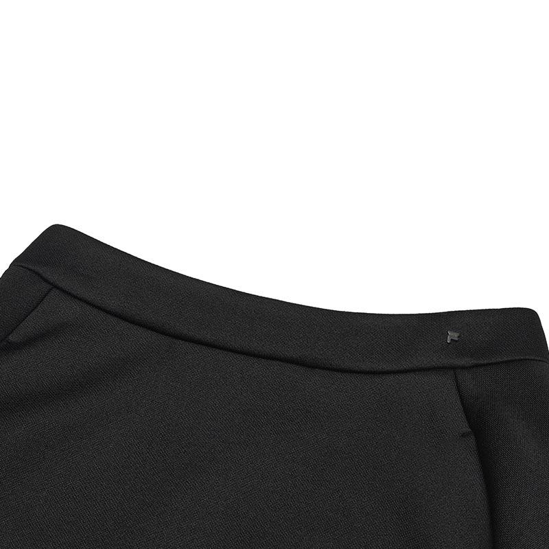 Fila Milano Series Fashion Simple Knitted Casual Long Dress Women Dresses Black F11W515301FBK