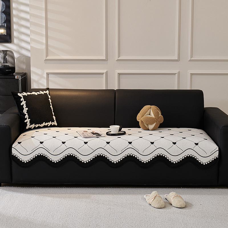 Modern Simple Special-Shaped Sofa Cushion Fixed Non-Slip Leather Sofa Seat Cushion  New Four-Season Universal Sofa Cover
