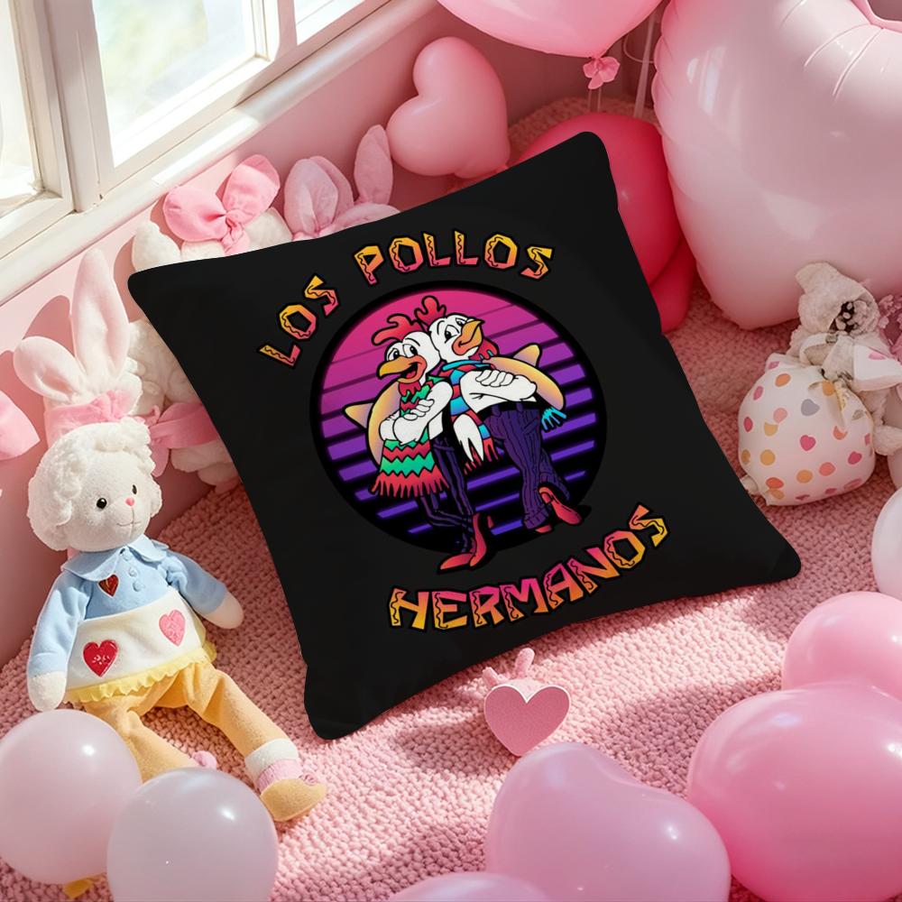 L-Los Pollos H-Hermanos Kissenbezug Musterbedruckte Kissenhülle für Wohnzimmer-Sofakissenbezug & Schlafzimmerdekoration