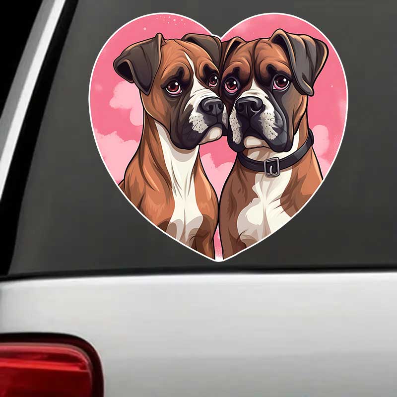 Adesivo per Auto Amante Cane Boxer Tedesco Decalcomania in Vinile Impermeabile Finestrino Posteriore Moto Camper Paraurti Camion Decorazione Laptop Y18