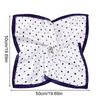 1 Peça Bandana Comissários de Bordo 50x50CM Moda Poliéster Elegante Lenços Quadrados Hijab Femininos