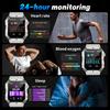 Men Smart Watch For Android IOS 1000mAh Flashlight 3ATM Waterproof Fitness Watches Voice Bluetooth Call 2.01" HD Smartwatch