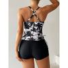 New Print Separate Swimsuits Tankini Set Female Swimwear Sports Beach Wear Two-Piece Bathing Suits Pool Women Swimming Suit