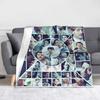 Sam Winchester Dean Winchester Castiel Blanket Cover Velvet Supernatural Movie Wings Thin Throw Blankets for Bedroom Sofa Quilt