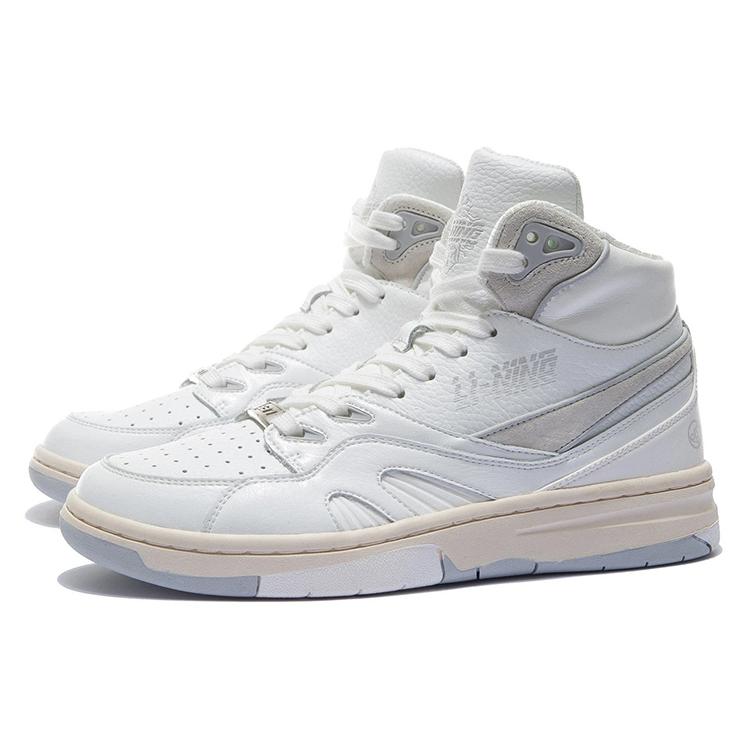 Li Ning 937 Deluxe Hi Synthetikleder Abriebfest, Leicht und Atmungsaktiv High-Top Skateboard-Schuhe AZGS044-1