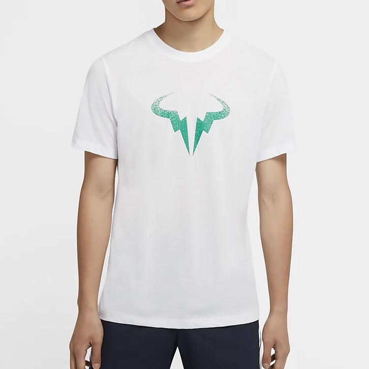 Nike Rafa Tenisové tričko s krátkým rukávem Pánské Topy Bílé CW1535-100