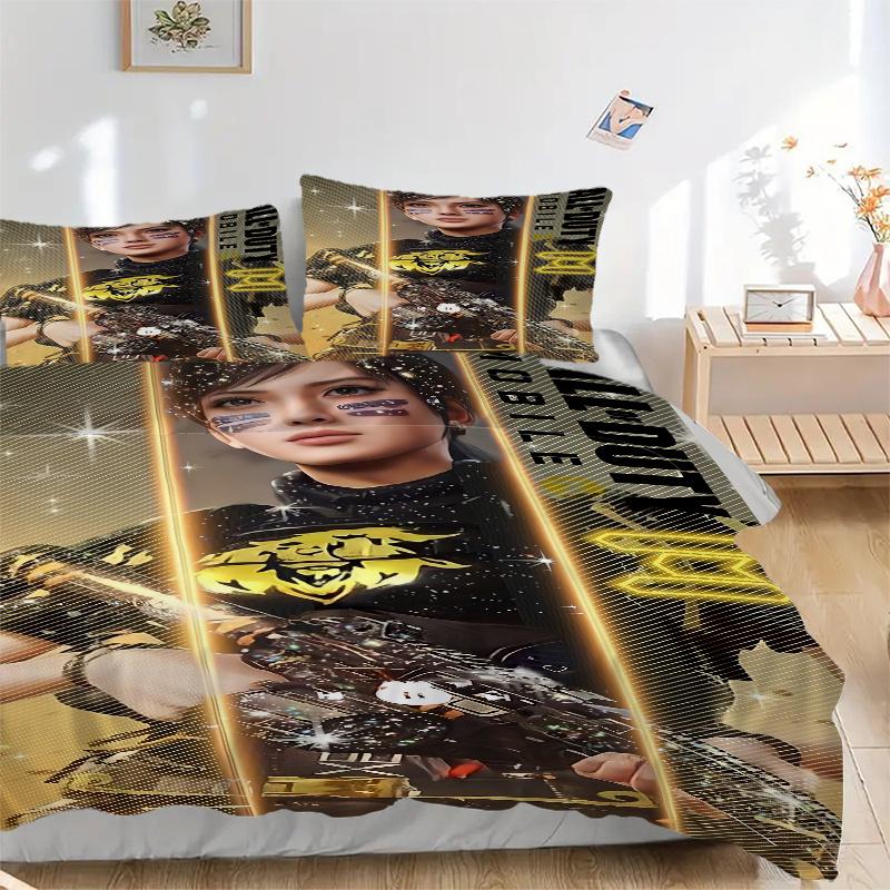 

3pcs PUBG Home Decor Set-Suitable for Bedroom, Guest Room, Living Room, Hotel-Perfect Gift for Fans, Travelers, Daily Use-Festive Present120 135x200cm
