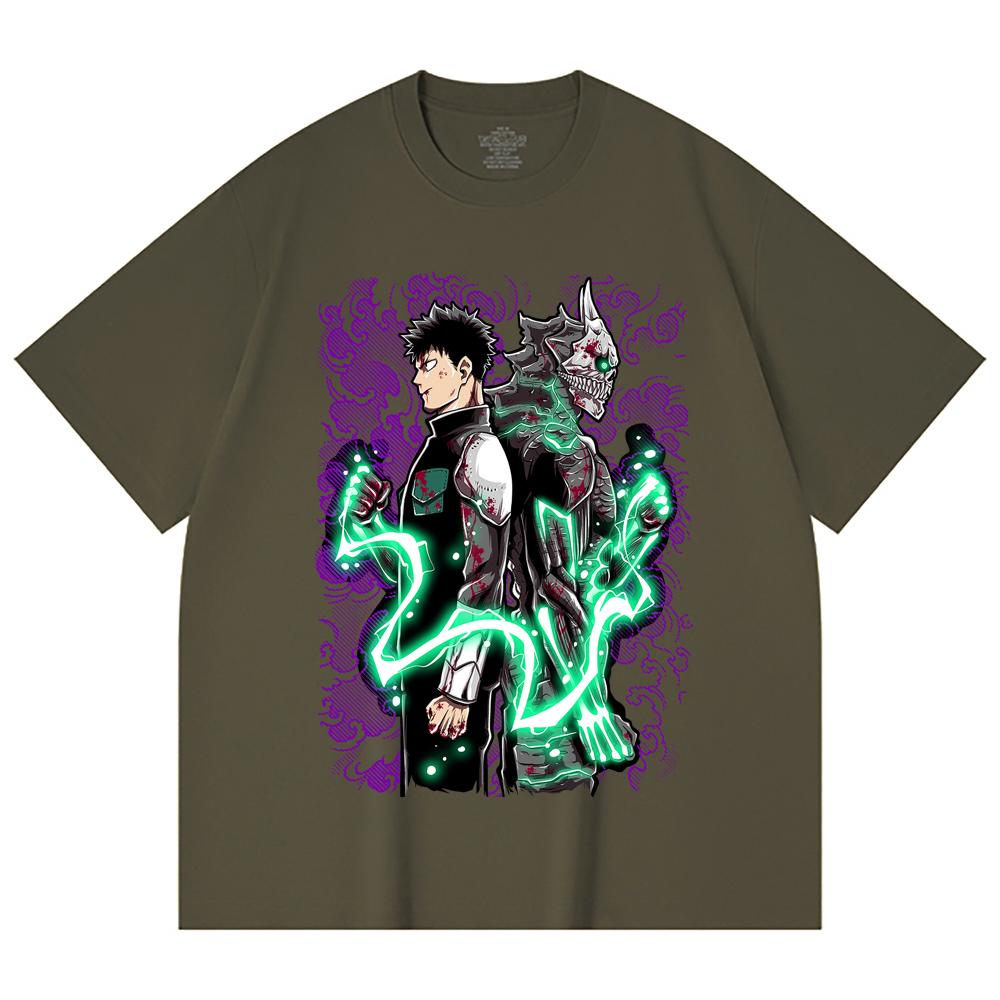 230 Gsm 100% Cotton Kaiju No 8 V9 Kafka Print Unisex Heavy Cotton T Shirt
