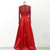 Sequin Sheer Mesh Long Sleeve Maxi Dress for Women Flowy Glitter A-line Long Dress Formal Cocktail Evening Gown
