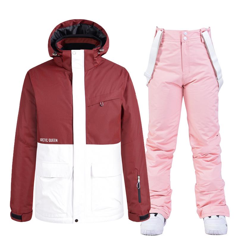 Couples' Warm Korean-Style Snowboard Suit Set