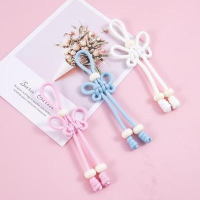 Diy Bag Charm Handmade Butterfly Braided Rope Keychain Fashion Bag Pendant Jewelry Diy Colorful Handbag Hanging Dec Key Holder
