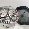 1PC Parisian, Cafe Umbrella-8-Rib Reinforced, Automatic Open, Lightweight & Durable, Cute Fashion Accessory for Outdoor, Beach, or Casual Use, Beach U