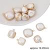 Natural Freshwater Pearl Irregular Gold Edging Single Hanging Style For DIY Necklace Bracelet Earrings Jewelry Making