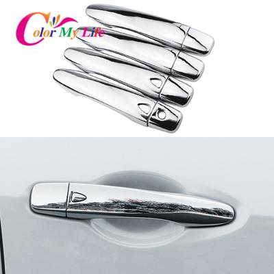 Color My Life ABS Chrome Car Door Handle Protection Cover for Nissan Kicks 2017 -  Accessories Door Protector