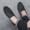 Fashion Slip-on Office Flat Men's Leather Shoes Non In Promotion Common Legitimate Social High Quality Fashion 2025 New Male Casual Shoe