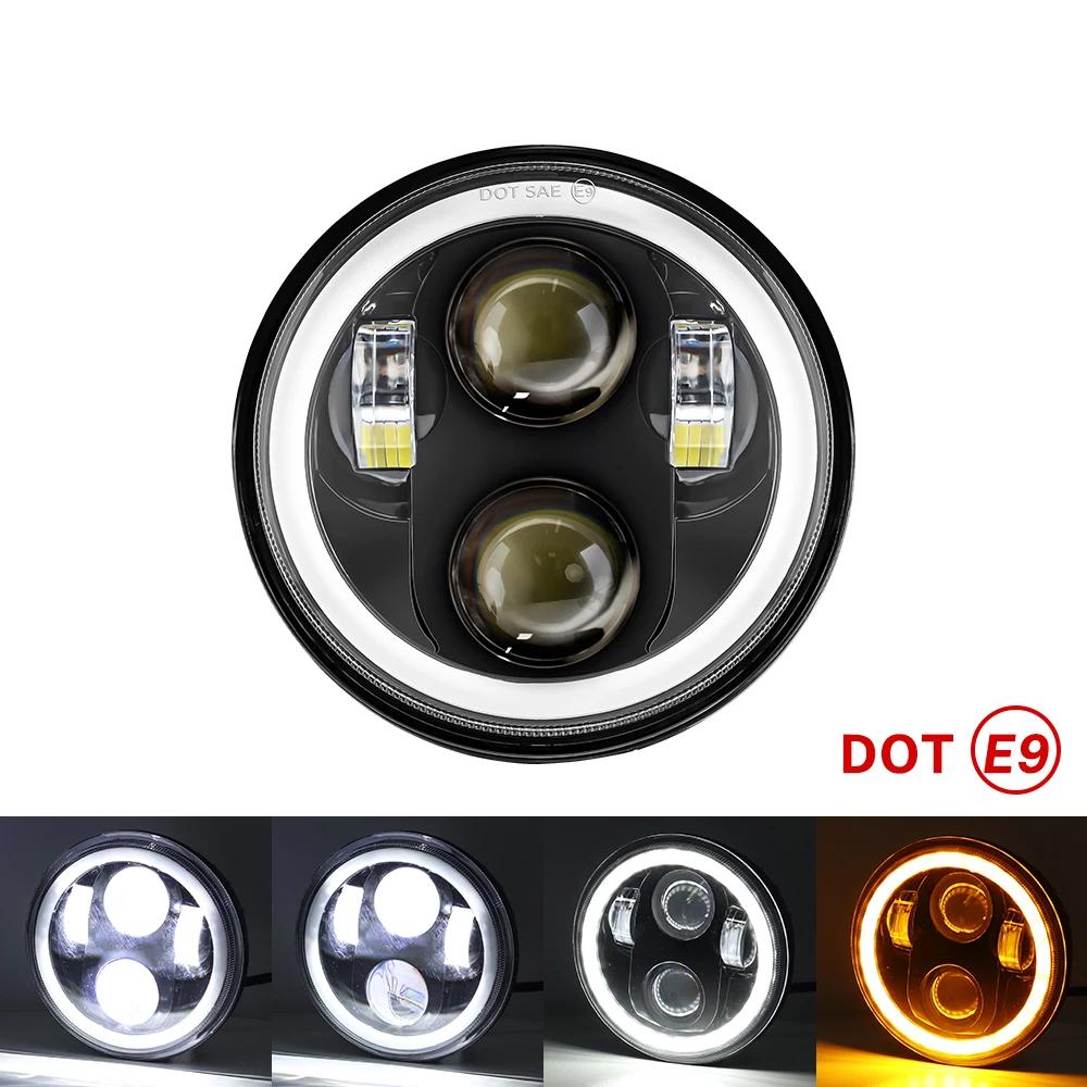 

5 3/4 Мотоцикл 5,75 Дюймов Светодиодная Фара Монтажный Корпус Ковш для Harley Фара Головной Свет Корпус Крышка Ковш Маяк