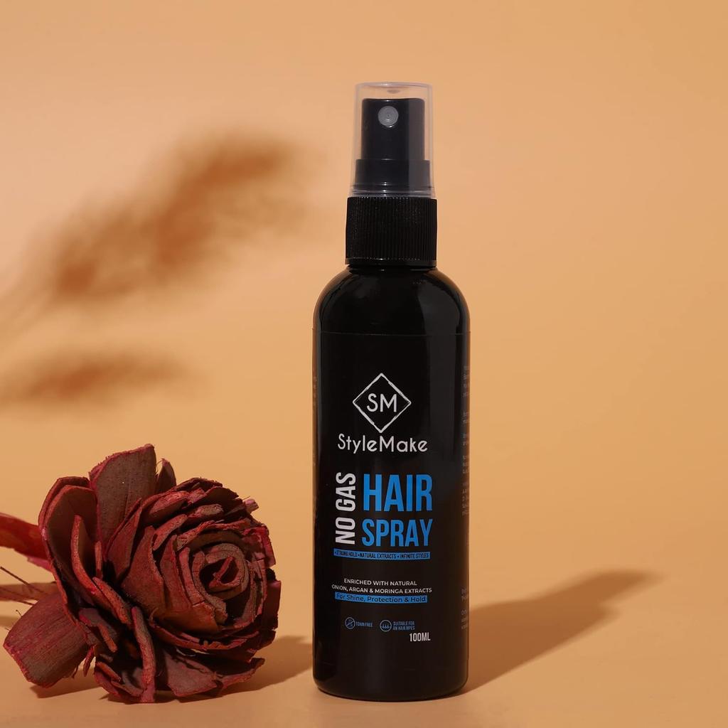 Sprej na zámky vlasů pro muže a ženy - Extrémní fixace - 100 ml | Přírodní výtažky z cibule, arganu a moringy | Rychlá úprava a úprava vlasů