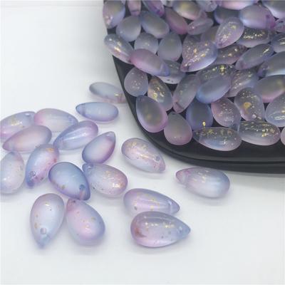 50 Adet 7x14mm Popüler Renkli Su Damlası Boncuk Cam Kristal Boncuklar Kolye Aksesuarları Takı Malzemeleri DIY Kolye El Yapımı Malzeme
